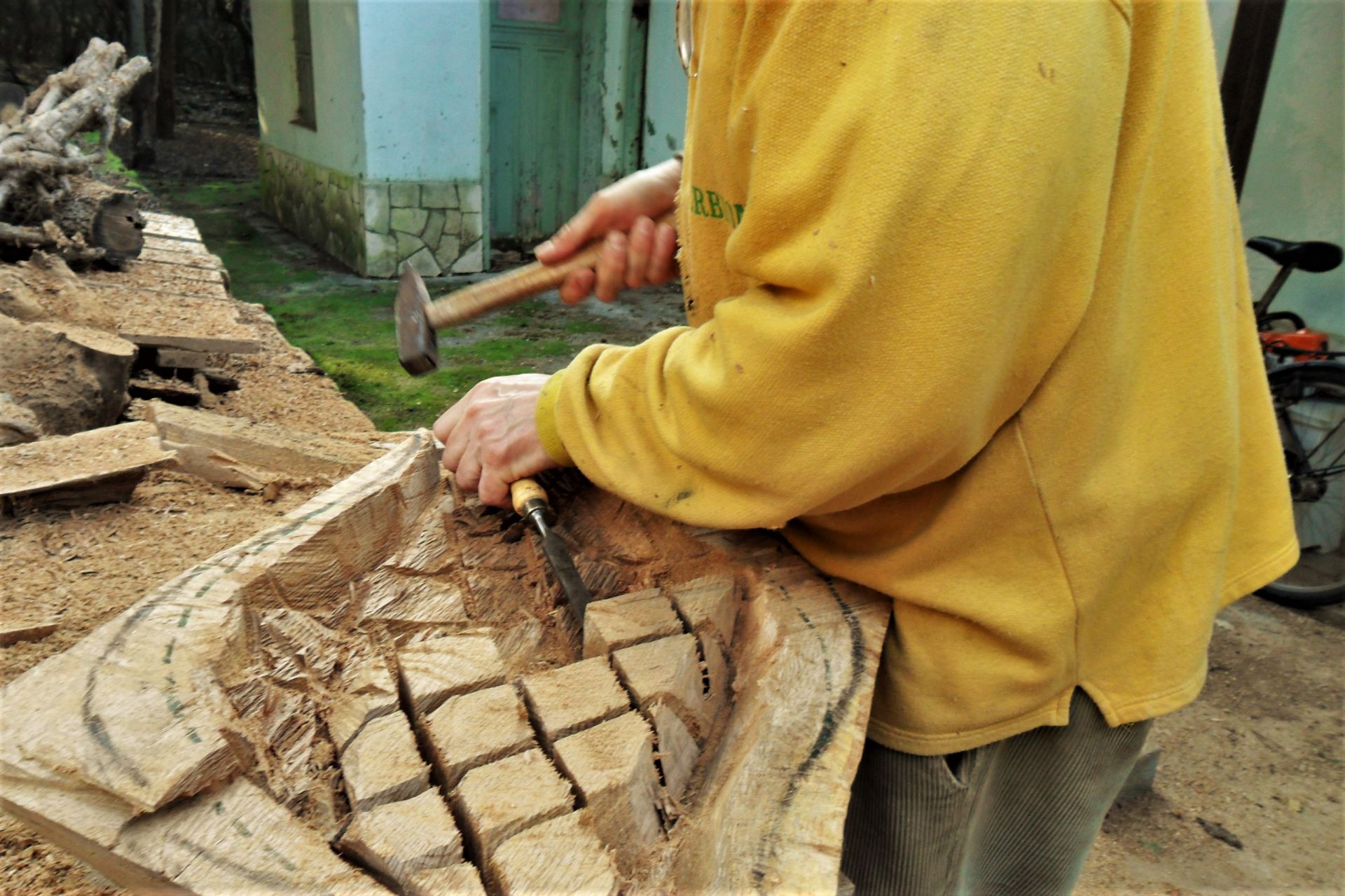 shaping wood handwork unique handmade sanisio artist design