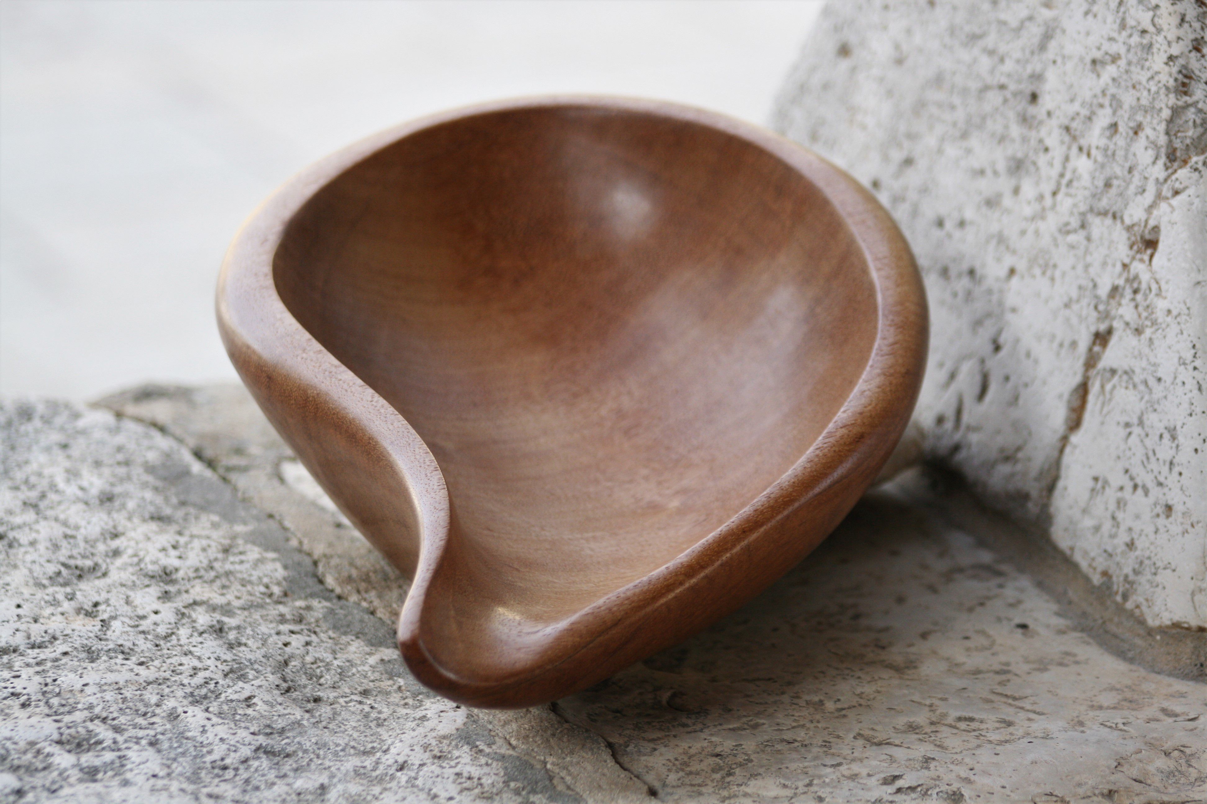 wooden bowls iroko African oak wood handmade unique artist design fruit bowl Summer Dream
