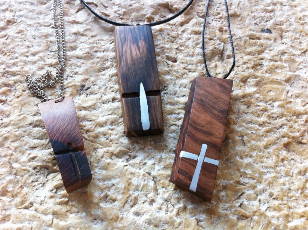 wood pendant wood necklace necklaces Pendants  wood jewelry   holm oak wood necklace