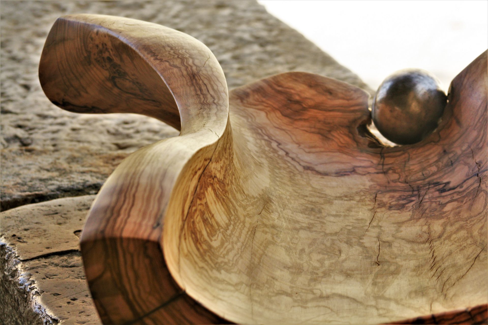 wooden bowls olive wood handmade unique artist design large size original fruit bowl