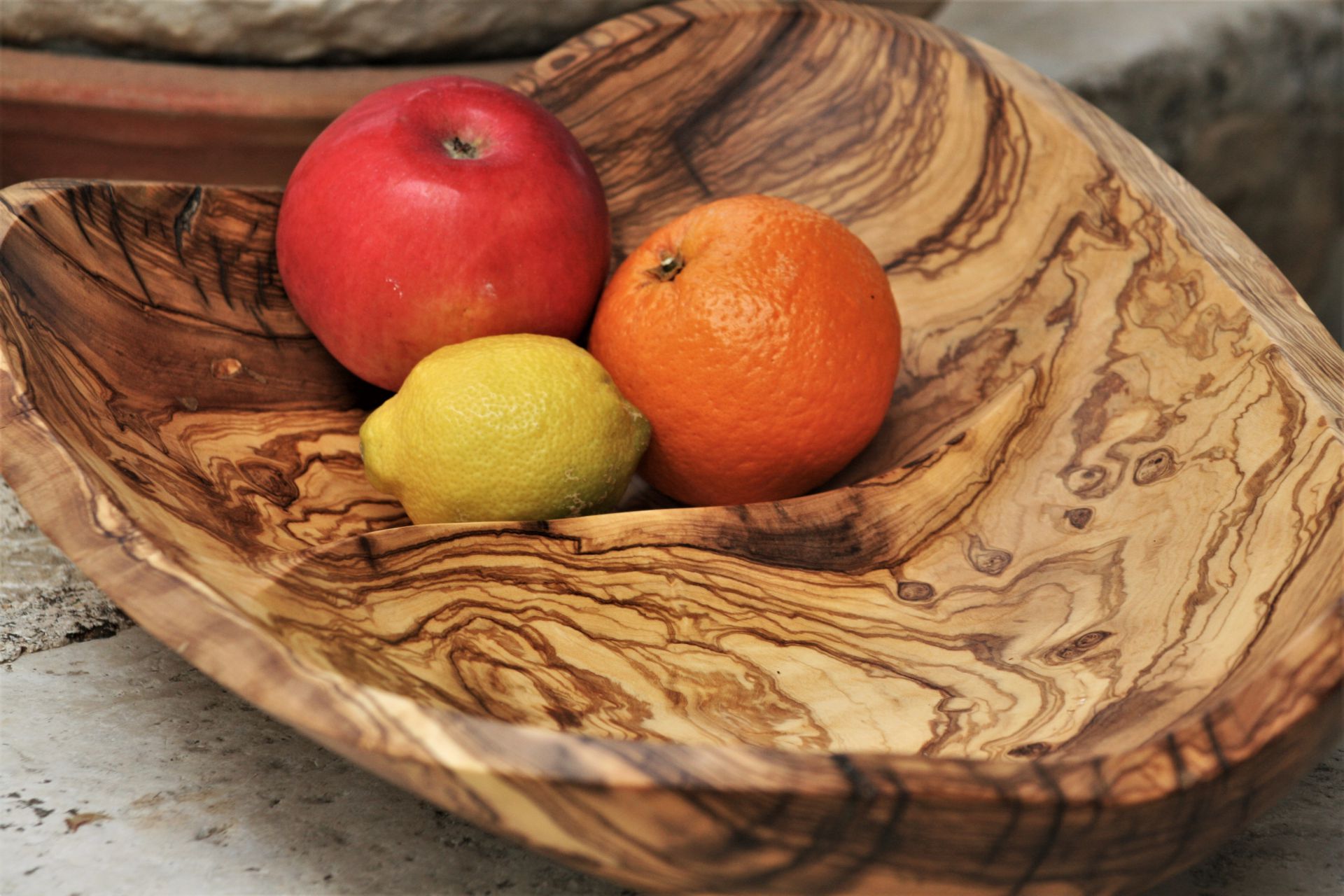 wooden bowls handmade olive wood unique artist design fruit bowl