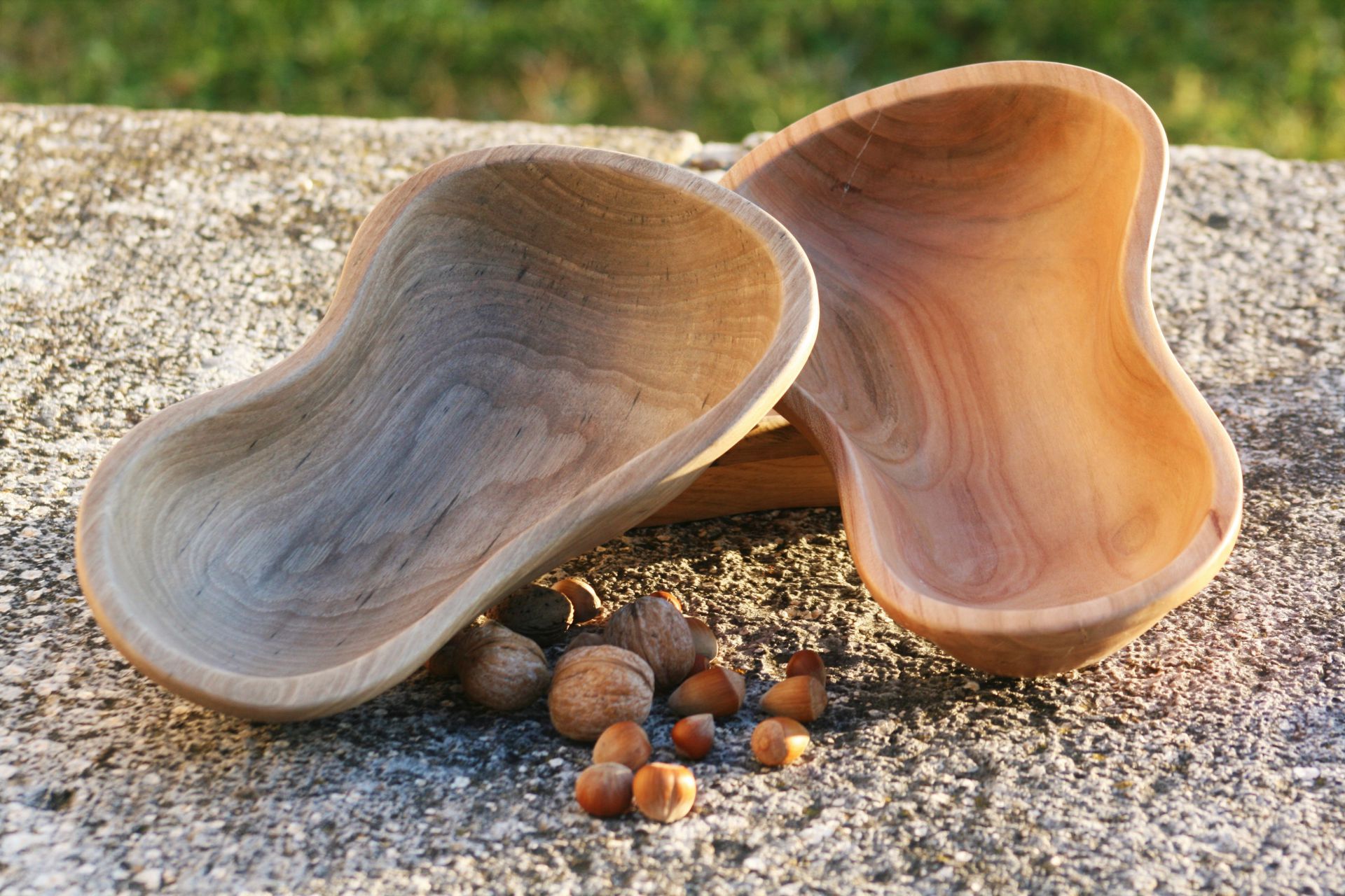 walnut wood bowl unique handmade sanisio artist design home detail cherry wood