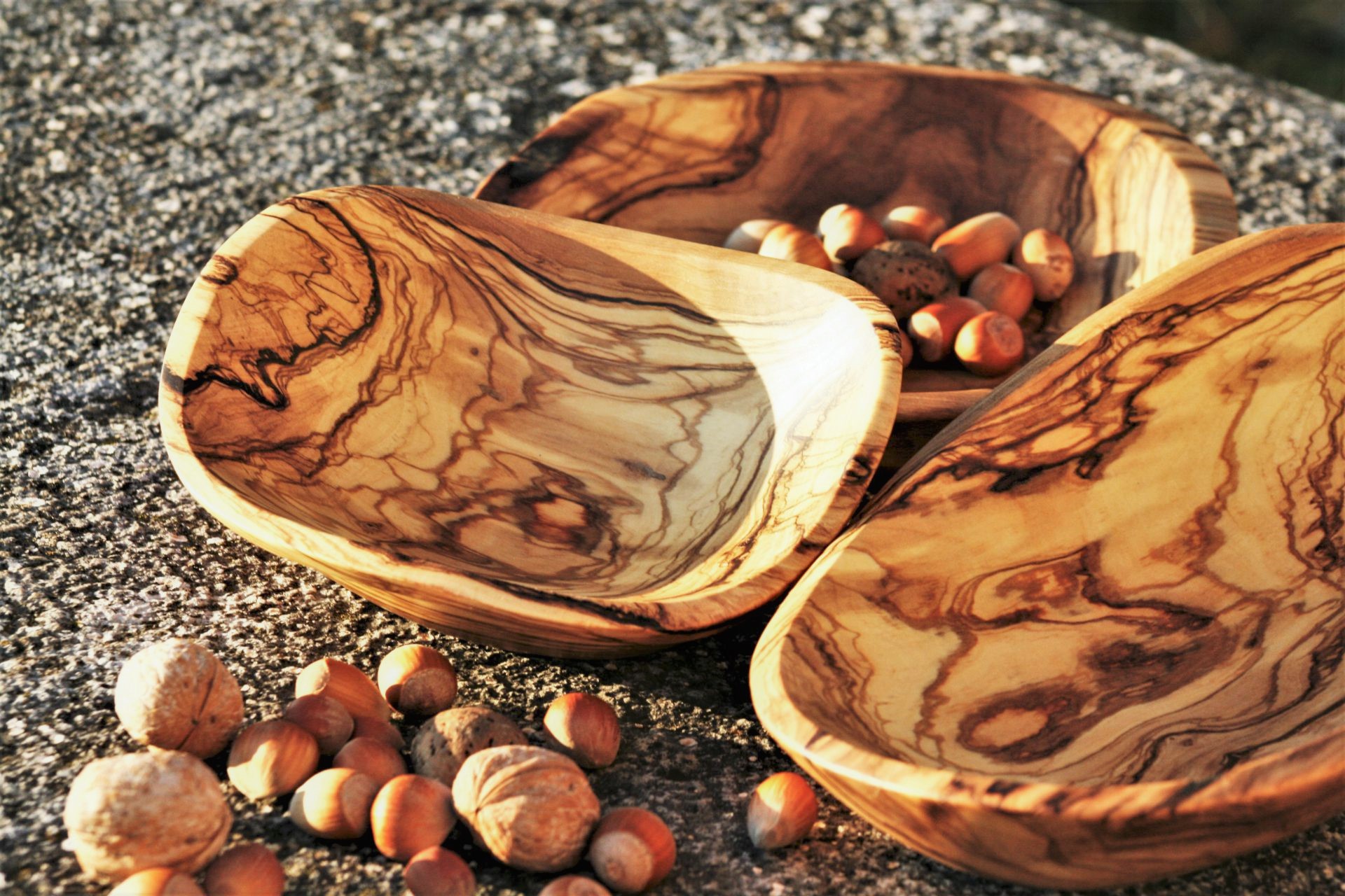 olive wood small bowls handmade unique
