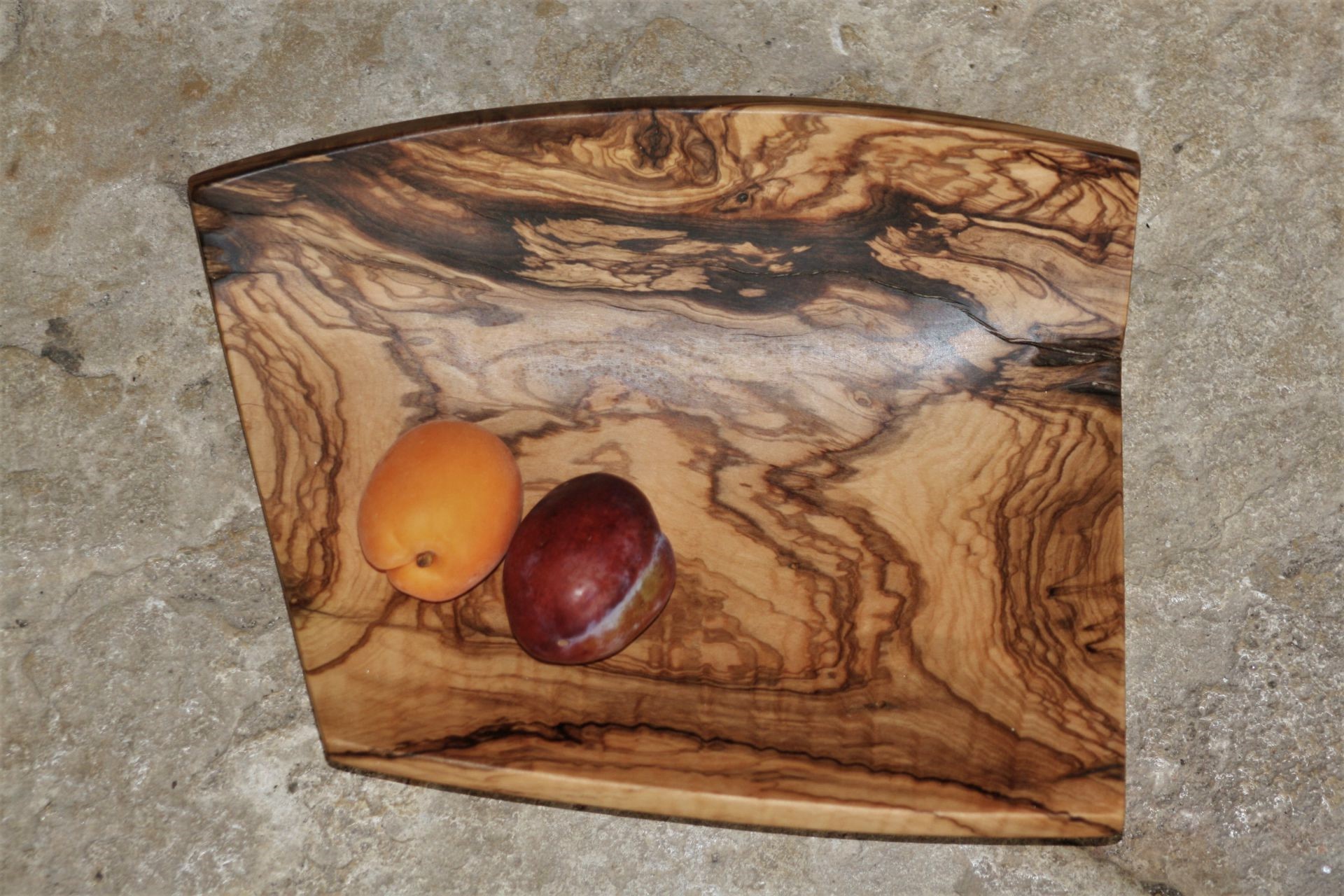 olive wood platter handmade unique
