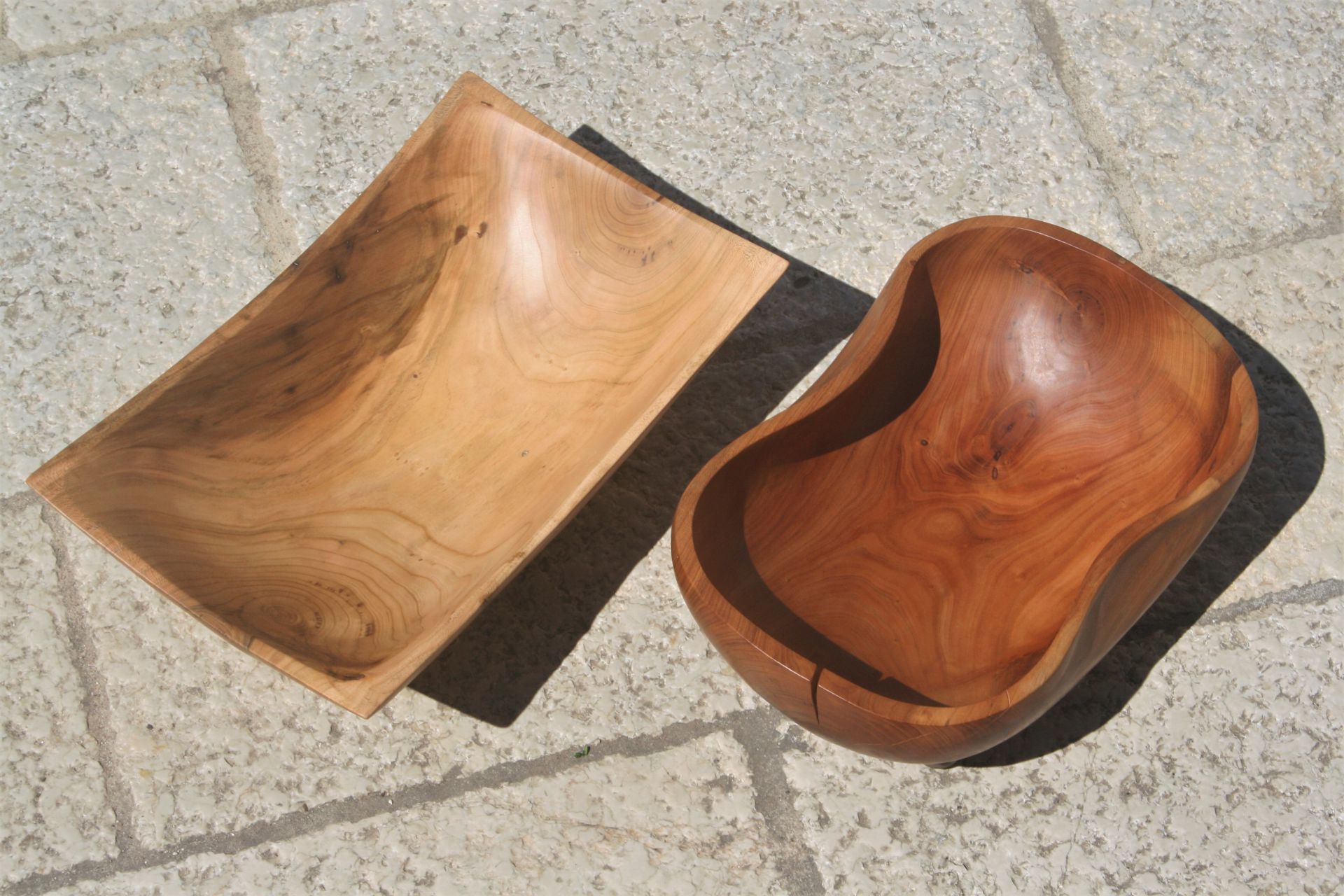 apricot wood bowls color change unique handmade sanisio artist design home detail