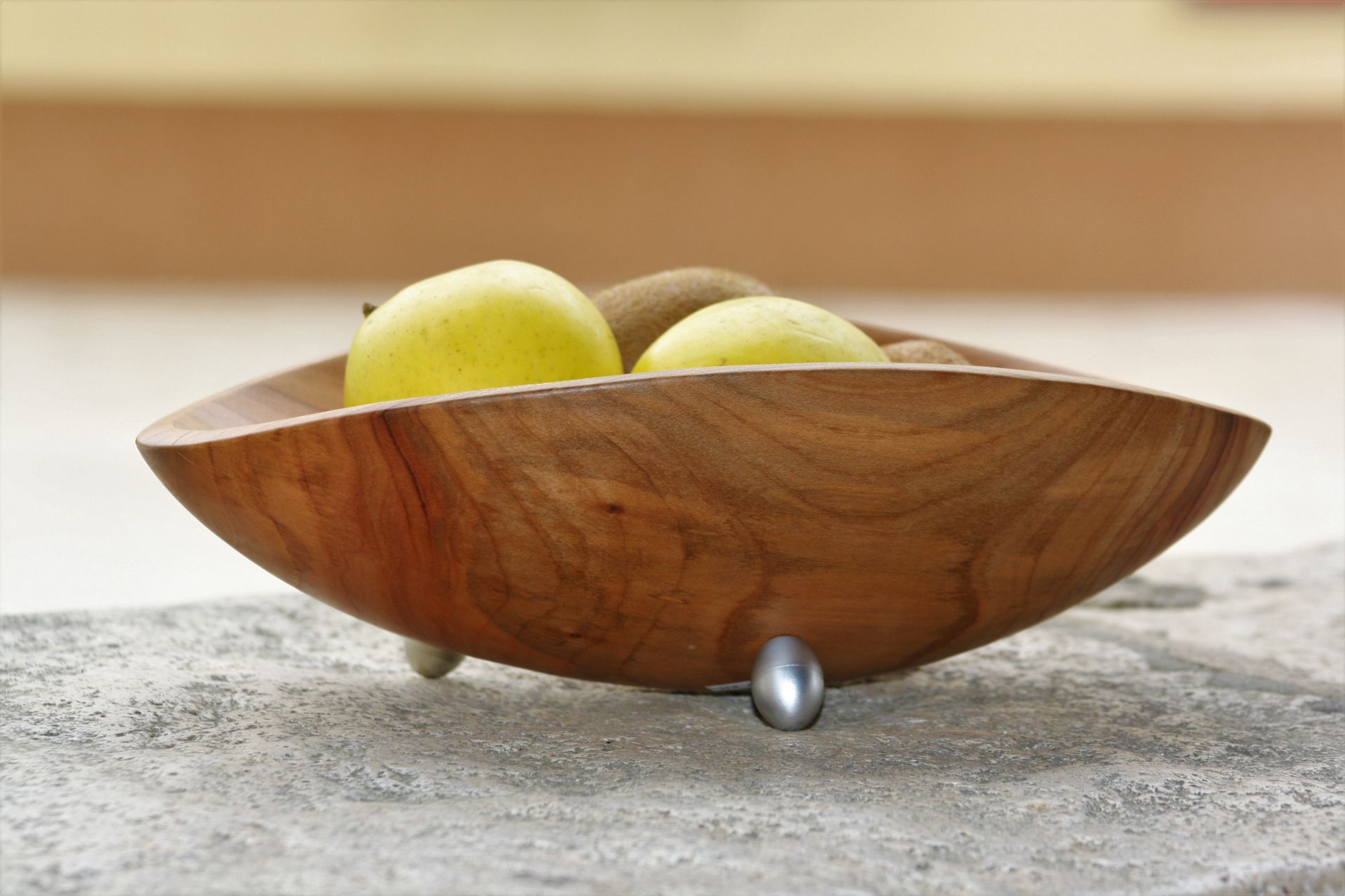 cherry wood bowl unique handmade sanisio artist design home detail