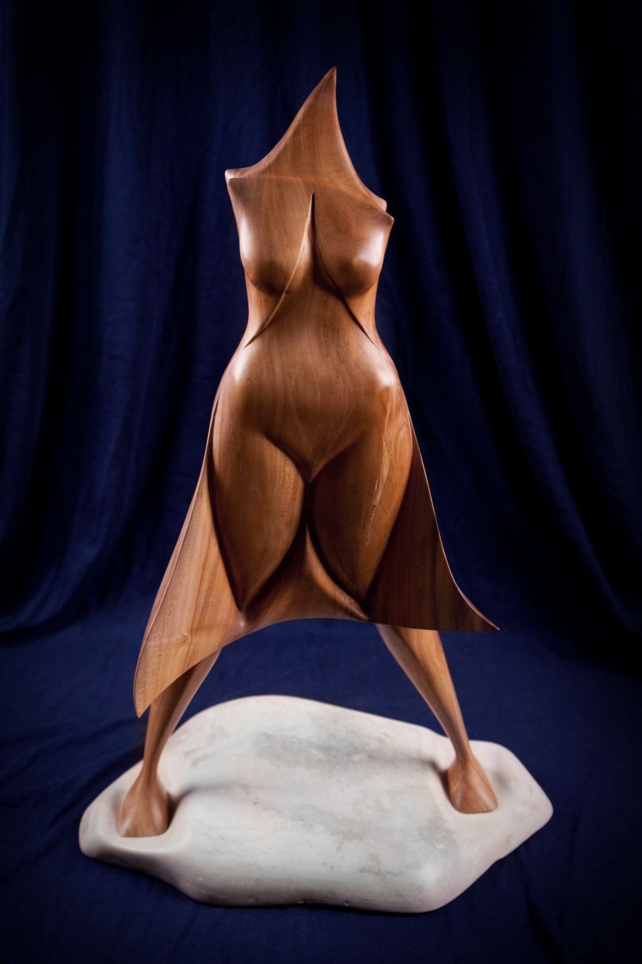 wood sculptures art handmade unique artist design Under the Muse