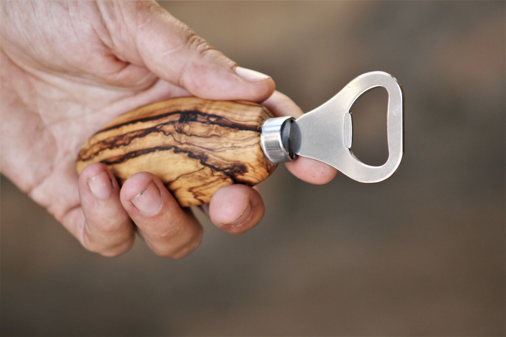 wooden kitchen accessories olive wood bottle opener beer
