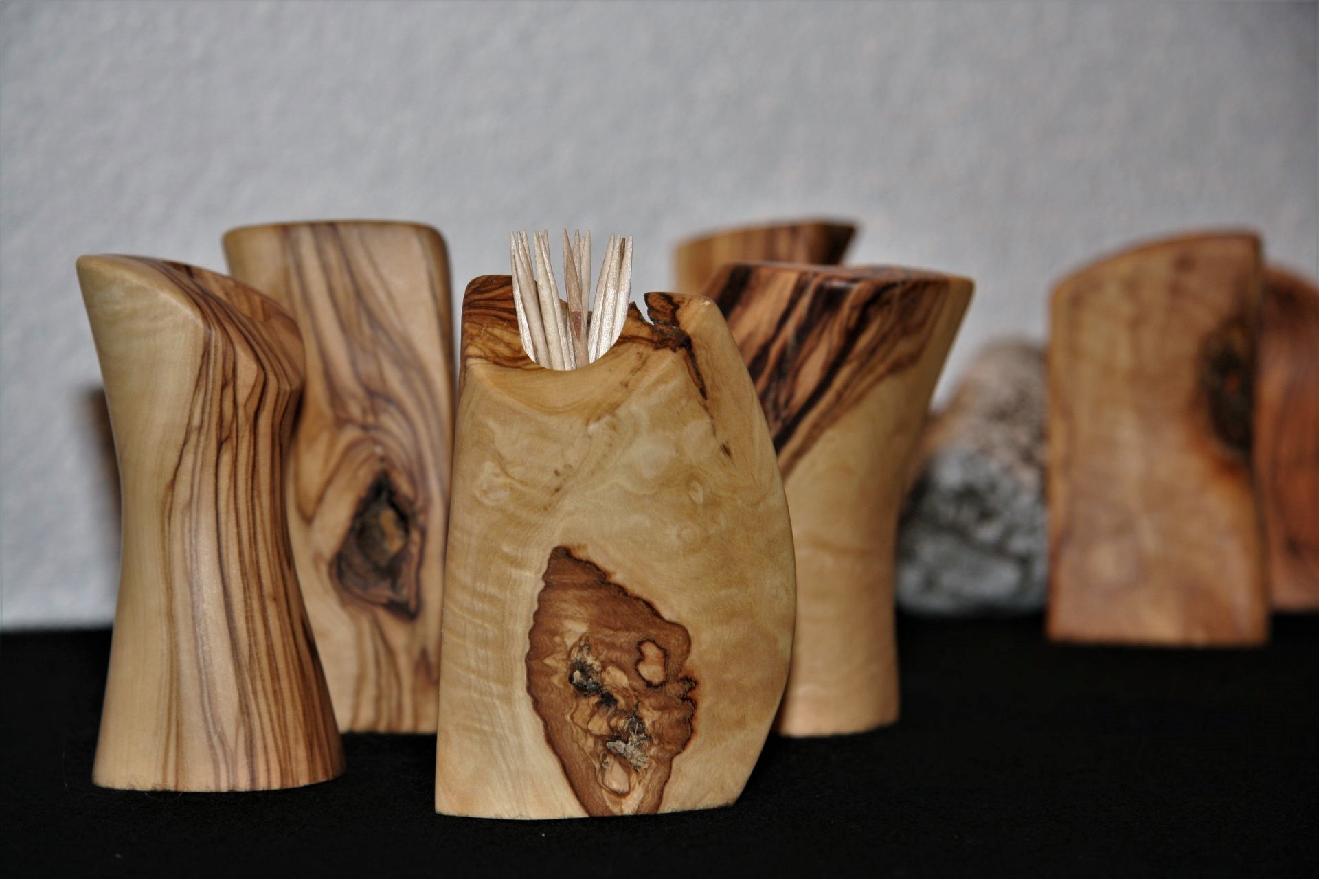 wooden kitchen accessories olive wood toothpick holders